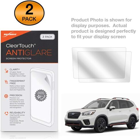 واقي شاشة Boxwave متوافق مع Subaru 2019 Forester (8 in) - Cleartouch Crystal (2 pack) ، HD Film Skin - Shields from for Subaru 2019 Forester (8 in) in Kuwait