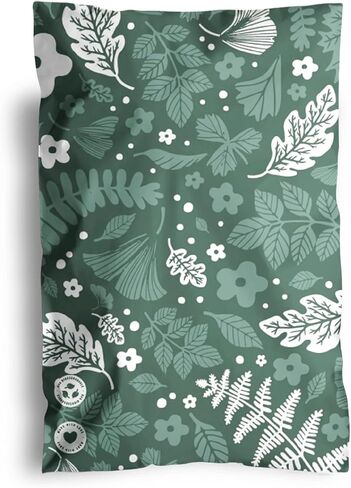 رسائل بريدية قابلة للتحلل البيولوجي من إمباك - 25 حزمة مقاس 10 × 33 سم - مظاريف شحن ذاتية الغلق للشركات الصغيرة - حقائب بريدية مطبوعة ومقاومة للماء - مقاومة للتمزق والثقب - أوراق الورد النحاسية in Kuwait