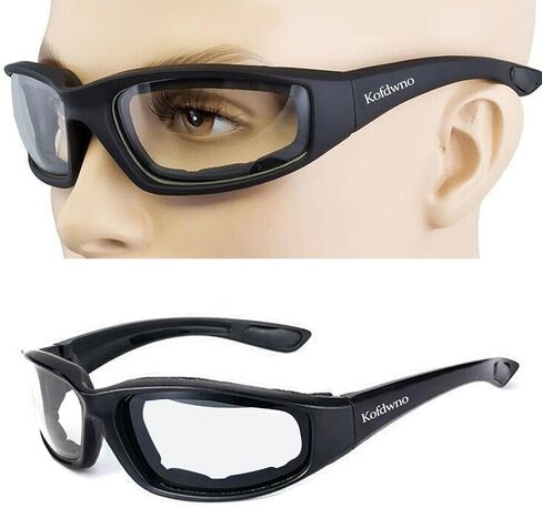 3PCS Motorcycle Riding Glasses UV Protection Anti-Wind Dustproof Foam Padded Motorcycle Sunglasses for Outdoor Sports in Kuwait