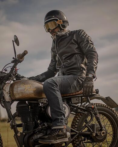 IRON JIA'S Motorcycle Shoes for Men, Anti-Slip Breathable Casual Motorcycle Riding Boots with Ankle Support, Shift Pad Black 11 in Kuwait