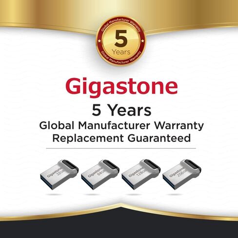Gigastone Z70 128 GB 5 Pack USB 3.2 Gen1 ، محركات أقراص فلاش USB ، موثوقة للكمبيوتر الشخصي و MAC ، المعادن المقاومة للماء ، mini و strond ، USB 2.0/3.0 متوافق in Kuwait