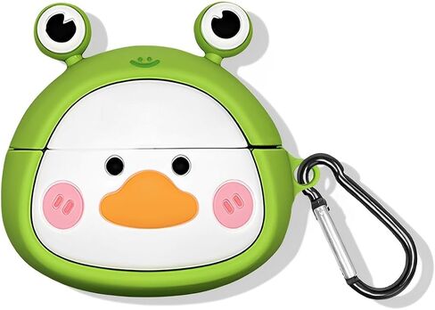 SKPY 3D Cute Cartoon Shark Design Rugged Shockproof Case Compatible with JBL Vibe Beam/Vibe 200TWS Soft Silicone with Carabiner for Boys Girls Womens Mens in Kuwait