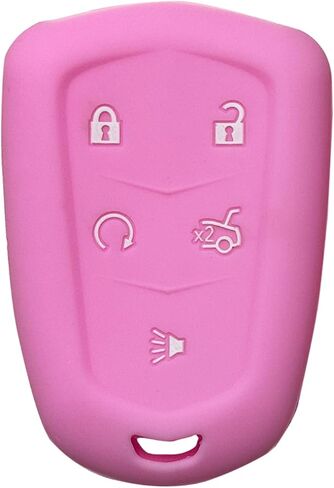 Key Fob Cover for Cadillac ATS: 5 Buttons Key Fob Case Fit for Cadillac XT4 XT5 XT6 CT6 ATS V CTS V XTS Professional SRX 2014 2015 2016 2017 2018 2019 2020 2021 2022 丨Remote Protector YQ2AB (Black) in Saudi Arabia