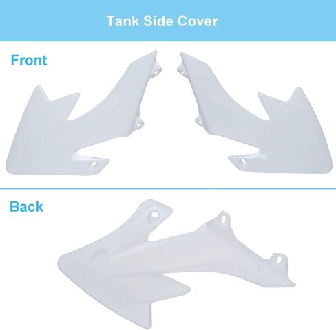 Podoy CRF50 مجموعة Fender Body Fender for Tivable مع XR50 XR 50 CRF 50 SDG SSR PIT DIRT TRAIN TRAIL BIKE Black with Bolt Work Fairing Plastic (White) in Kuwait