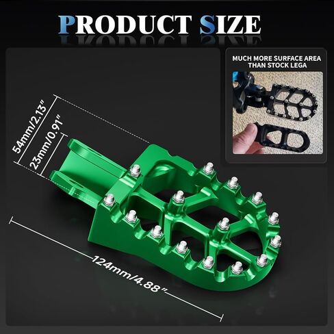 Motorcycle Footpegs Wider Foot Pegs CNC for Surron Sur Ron LBX E-Ride Pro SS/SR/S Talaria Sting MX3/R MX4 ERide Pro SS 2.0 3.0 Ventus One Electric Dirt Bike Black in Saudi Arabia