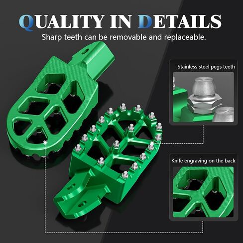 Motorcycle Footpegs Wider Foot Pegs CNC for Surron Sur Ron LBX E-Ride Pro SS/SR/S Talaria Sting MX3/R MX4 ERide Pro SS 2.0 3.0 Ventus One Electric Dirt Bike Black in Saudi Arabia
