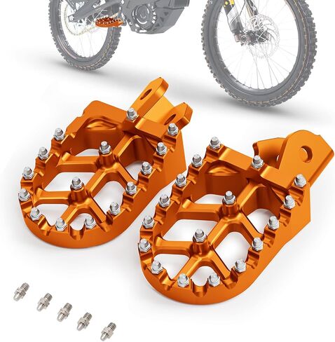 Motorcycle Footpegs Wider Foot Pegs CNC for Surron Sur Ron LBX E-Ride Pro SS/SR/S Talaria Sting MX3/R MX4 ERide Pro SS 2.0 3.0 Ventus One Electric Dirt Bike Black in Saudi Arabia