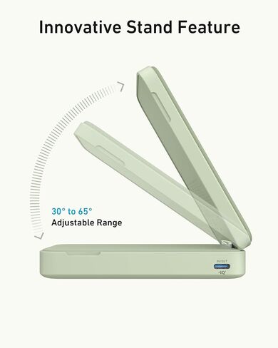 ANKER POWER BANK ، شاحن محمول مكون من 15 وات معتمد من MAGSAFE ، حزمة بطارية 6600 مللي أمبير في الساعة مع حامل قابل للتعديل وقابل للطي ، لسلسلة iPhone 15/14/13 (كابل USB-C) in Saudi Arabia