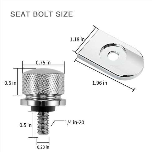 Black Aluminum Alloy Seat Bolt Screw Suitable to for Harley Davidson 1996-2024(1 Pc Bolt) in Saudi Arabia