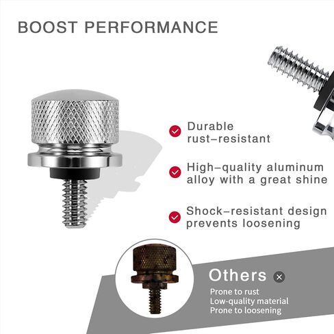Black Aluminum Alloy Seat Bolt Screw Suitable to for Harley Davidson 1996-2024(1 Pc Bolt) in Saudi Arabia