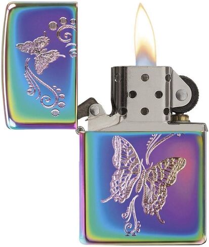 تصميم الفراشات المتوهجة Zippo توهج في الجيب المظلم أخف وزنا in Kuwait