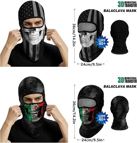 3D Balaclava قناع الوجه الكامل ، جمجمة وجه درع دراجة نارية غطاء رأس أغطية الرأس غلاف جمجمة للرجال للنساء in Kuwait