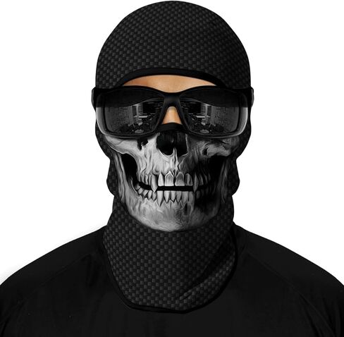 3D Balaclava قناع الوجه الكامل ، جمجمة وجه درع دراجة نارية غطاء رأس أغطية الرأس غلاف جمجمة للرجال للنساء in Kuwait