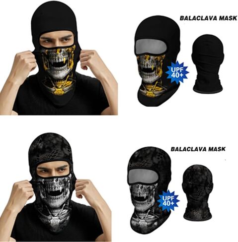 3D Balaclava قناع الوجه الكامل ، جمجمة وجه درع دراجة نارية غطاء رأس أغطية الرأس غلاف جمجمة للرجال للنساء in Kuwait