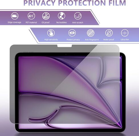 بالنسبة إلى iPad Mini 7th (A17 Pro) 2024/iPad Mini 7 8.3 بوصة واقي شاشة الخصوصية ، [مضاد للتجسس] [9H الزجاج المقسّر] [Light Blue Light] فيلم زجاجي مقسى لـ iPad Mini 7th 2024 in Kuwait