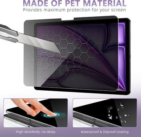 بالنسبة إلى iPad Mini 7th (A17 Pro) 2024/iPad Mini 7 8.3 بوصة واقي شاشة الخصوصية ، [مضاد للتجسس] [9H الزجاج المقسّر] [Light Blue Light] فيلم زجاجي مقسى لـ iPad Mini 7th 2024 in Kuwait