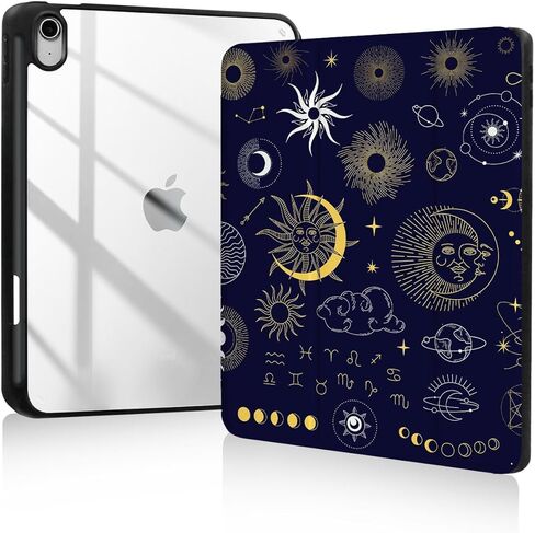 حالة Smart Folio لـ iPad Air 11 بوصة M2 (2024) ، Ipad Air 5th Case Ipad Air 4th Gen Case ، Ipad Air Cases 10.9 Inch ، iPad Pro 11 Int Case ، حامل قلم رصاص ، شحن قلم رصاص ، جليد أزرق in Kuwait