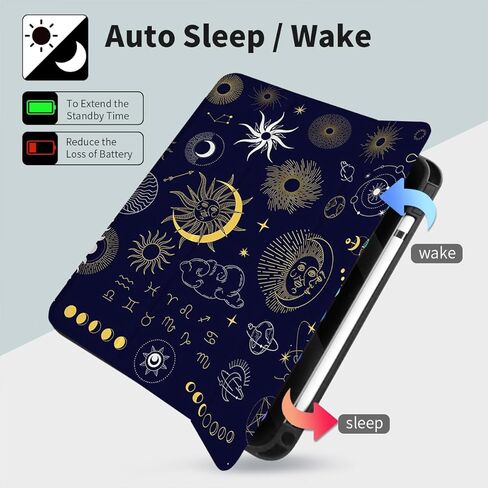 حالة Smart Folio لـ iPad Air 11 بوصة M2 (2024) ، Ipad Air 5th Case Ipad Air 4th Gen Case ، Ipad Air Cases 10.9 Inch ، iPad Pro 11 Int Case ، حامل قلم رصاص ، شحن قلم رصاص ، جليد أزرق in Kuwait