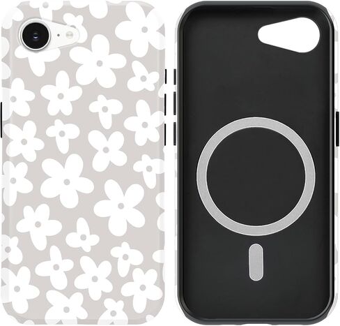 بالنسبة إلى iPhone 16 Pro Max Design Strong Magnetic Cute Slim [متوافق مع Magsafe] الشحن اللاسلكي Case 2 في 1 غطاء حماية للخدمة الثقيلة 6.9 "، Turtle Shell in Kuwait