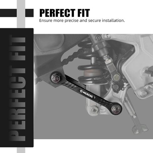Motorcycle Lowering Linkage Drop Link Lower 1.5in/38mm Compatible with Yamaha Tenere 700 /XTZ700 2019-2024, Tenere 700 Rally Edition 2020-2024, BW3-2217M-00-00, Aluminum, CNC, Black in Kuwait