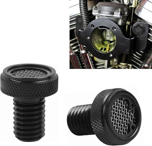 2Pcs CNC Motorcycle Breather Bolts Screw Chrome Replacement for Harley 1991-2023 Sportster & 1993-1999 EVO Big Twin(Chrome) in Kuwait