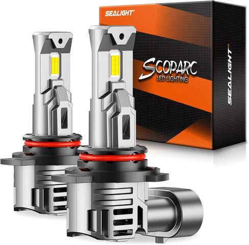 SEALIGHT 9012/HIR2 Bulbs compatible 9012 for Fog Light and Powersports Headlights, 30000 Lumens 6500K White Light, with 13000RPM Cooling Fan Plug and Play, 2 Pack in Saudi Arabia