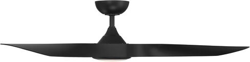 WAC Smart Fans Swirl و Outdoor 3-Blade Smart Seiling Fan 54in 54in النحاس الناعم الأسود مع مجموعة مصباح LED 3000K وأعمال التحكم عن بُعد مع Alexa و IOS أو Android in Kuwait