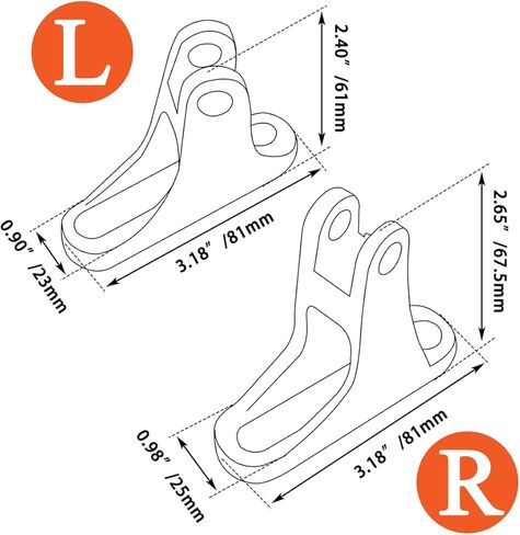 أجزاء الدراجات النارية Fovplue ، طقم جبل للركاب Mini Footboard For Harley Touring Model in Saudi Arabia