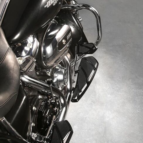 Phantom Floorboards Kit Footboards for Harley Touring Street Glide, Electra Glide, Road King, Road Glide, Softail (Black, without brake shifter lever) in Kuwait