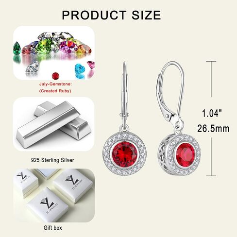 YL Round Halo Earrings Sterling Silver Dancing Diamond Solitaire Stud Earrings Jewelry for Women in Saudi Arabia