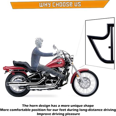 Crash Bar Engine Guard Highway Bar for Kawasaki VN800 VN 800 Vulan Classic 1995-2006 (Matte Black) in Kuwait
