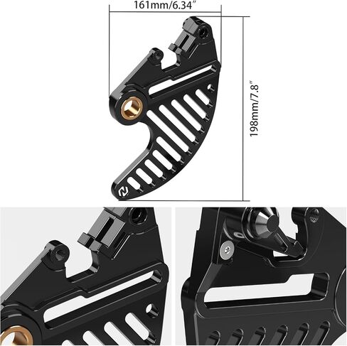 Caliper Guard Dirt Bike Rear Brake Disc Cover Aluminum Compatible with KTM 125-530 XCW XCF-W EXC EXC-F SX SXF XC XCF 2004-24,Compatible with Husqvarna TC FC TX FX 125-501 2014-24,See fitment in Saudi Arabia