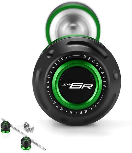 Motorcycle Rear Wheel Axle Fork Slider Crash Protector Compatible With K.awasaki Ninja ZX6R 2024 2025 | ZX-6R ZX636 ZX 6R 636 Accessories (Black) in Kuwait