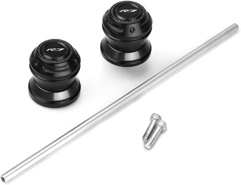 Motorcycle Rear Wheel Axle Fork Slider Crash Protector Compatible With YAMAHA R7 YZFR7 YZF-R7 2022 2023 2024 2025 | YZF R7 Accessories (black) in Kuwait