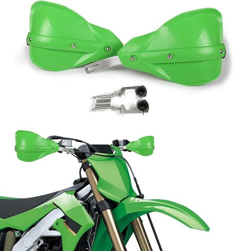 AnXin Dirt Bike Handguards Hand Guards Motorcycle 7/8" 22mm and 11/8" 28mm Handlebars Universal for KLX 140 KLX300 KX250F KX450F KLX300R KLX300SM KX250 KX450 KLX230 KDX200 KFX400 ATV Motocross Green in Kuwait
