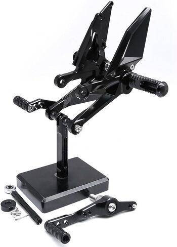 PROCNC Motorcycle Aluminum Rearsets Foot pegs Rear sets Footrest Fit for Yamah.a YZF R7 2021 2022 2023（Black） in Kuwait