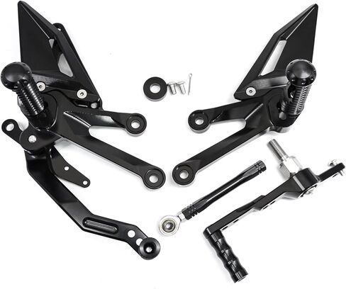 PROCNC Motorcycle Aluminum Rearsets Foot pegs Rear sets Footrest Fit for Yamah.a YZF R7 2021 2022 2023（Black） in Kuwait