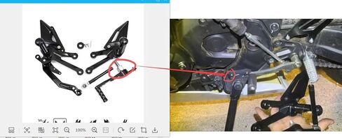 PROCNC Motorcycle Aluminum Rearsets Foot pegs Rear sets Footrest Fit for Yamah.a YZF R7 2021 2022 2023（Black） in Kuwait