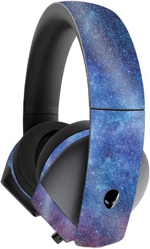MightySkins Glossy Glitter Skin for Alienware 7.1 Gaming Headset - Constellations | Protective, Durable High-Gloss Glitter Finish | Easy to Apply, Remove, and Change Styles | Made in The USA in Kuwait