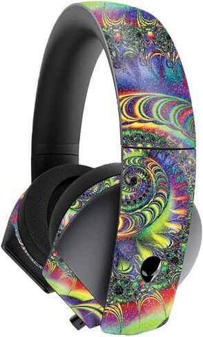 MightySkins Glossy Glitter Skin for Alienware 7.1 Gaming Headset - Constellations | Protective, Durable High-Gloss Glitter Finish | Easy to Apply, Remove, and Change Styles | Made in The USA in Kuwait