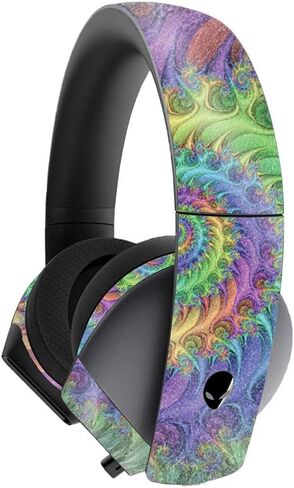 MightySkins Glossy Glitter Skin for Alienware 7.1 Gaming Headset - Constellations | Protective, Durable High-Gloss Glitter Finish | Easy to Apply, Remove, and Change Styles | Made in The USA in Kuwait