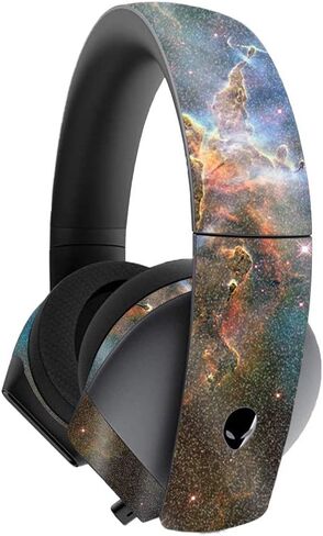 MightySkins Glossy Glitter Skin for Alienware 7.1 Gaming Headset - Constellations | Protective, Durable High-Gloss Glitter Finish | Easy to Apply, Remove, and Change Styles | Made in The USA in Kuwait