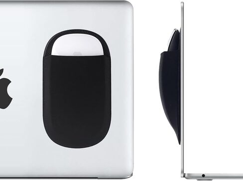 Frankmate Universal Stick-On Mouse Pouch, Reusable Adhesive Laptop Mouse Holder, No Glue Residue, Slim Mouse Holder Compatible with iPad or MacBook (Gray) in Kuwait