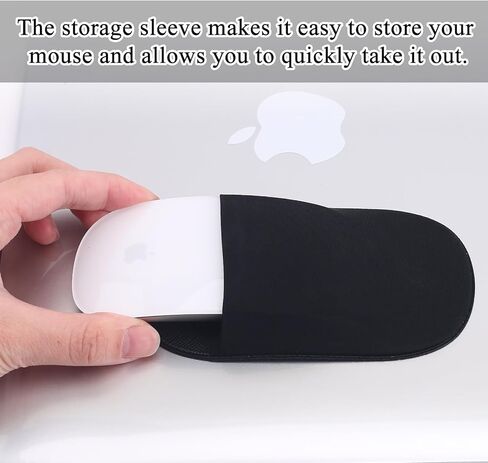 Frankmate Universal Stick-On Mouse Pouch, Reusable Adhesive Laptop Mouse Holder, No Glue Residue, Slim Mouse Holder Compatible with iPad or MacBook (Gray) in Kuwait