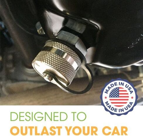 ValvoMax Oil Drain Valve - Quick Twist Oil Drain Plug for DIY Oil Changes At Home in 10 Minutes - No Tools, No Mess, No Cleanup - M14-1.50 Thread Size - Made in USA in Saudi Arabia