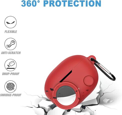 Case Compatible with for Beats Studio Buds + (2023) / Beats Studio Buds 2021 and AirTags Case, 2 in 1 Rugged Protective Case Shockproof with Keychain in Saudi Arabia