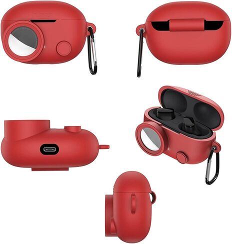 Case Compatible with for Beats Studio Buds + (2023) / Beats Studio Buds 2021 and AirTags Case, 2 in 1 Rugged Protective Case Shockproof with Keychain in Saudi Arabia