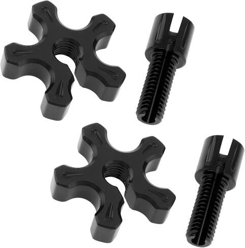 WANKENANCE 2 Pack M8 Clutch Cable Comples مسامير ، ضابط سلك فرامل دراجة نارية ، مسامير من الألومنيوم CNC تناسب الدراجة AR125LC / EN500 / GPX250 ATC UTV الرياضية (أسود) in Kuwait