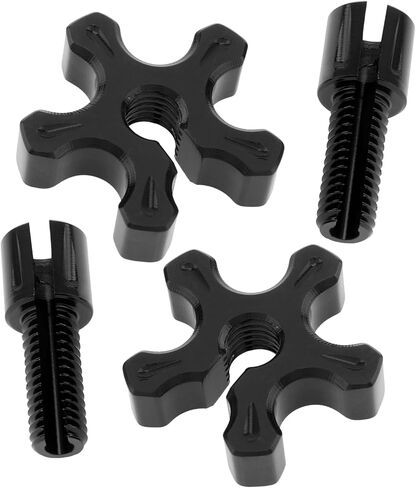 WANKENANCE 2 Pack M8 Clutch Cable Comples مسامير ، ضابط سلك فرامل دراجة نارية ، مسامير من الألومنيوم CNC تناسب الدراجة AR125LC / EN500 / GPX250 ATC UTV الرياضية (أسود) in Kuwait