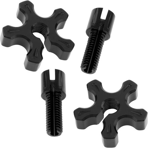 WANKENANCE 2 Pack M8 Clutch Cable Comples مسامير ، ضابط سلك فرامل دراجة نارية ، مسامير من الألومنيوم CNC تناسب الدراجة AR125LC / EN500 / GPX250 ATC UTV الرياضية (أسود) in Kuwait